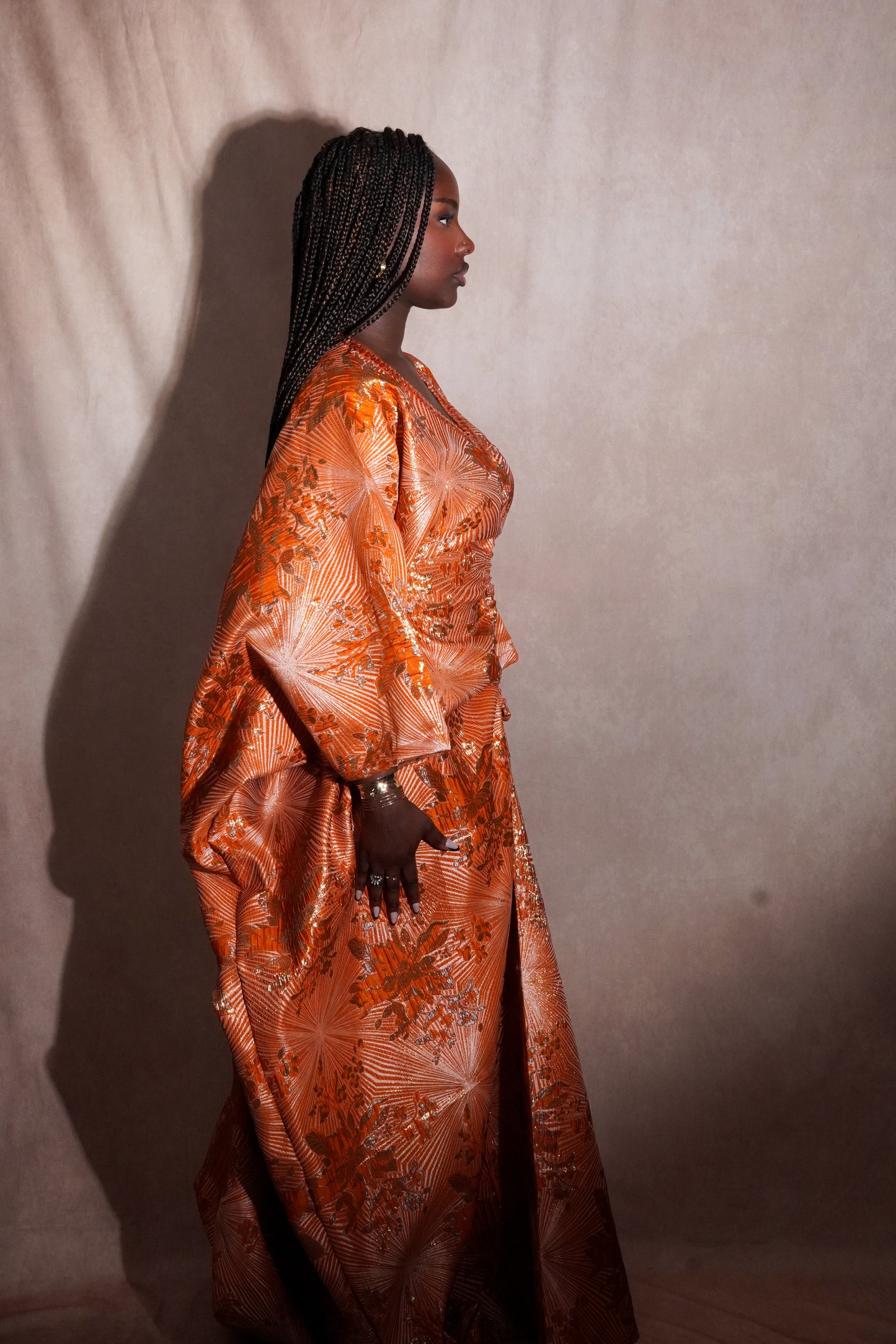 Alicia Dress - Majestic African Brocade Boubou