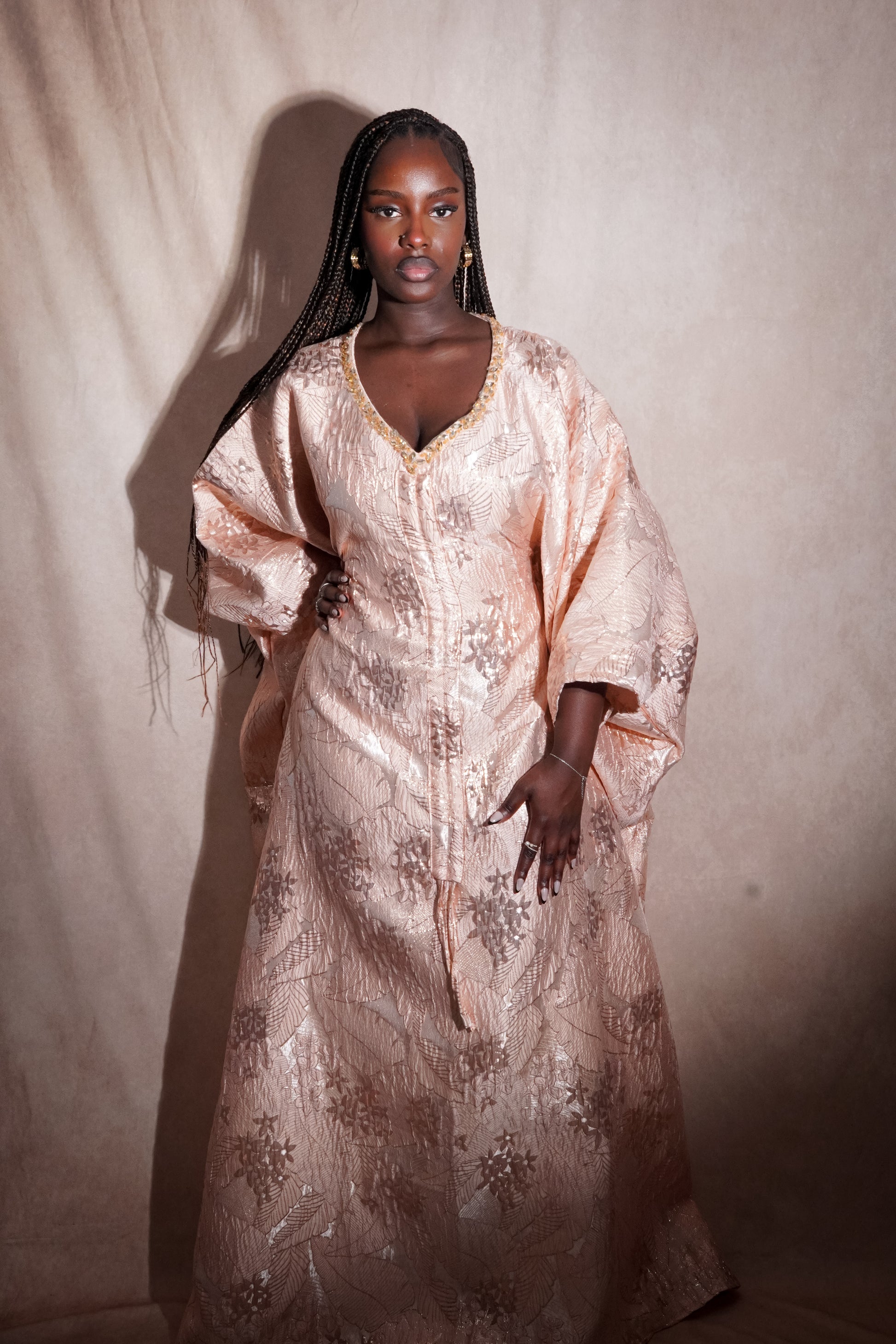 Olga Dress Petite FACE – robe africaine petite taille Maison Kemeti
