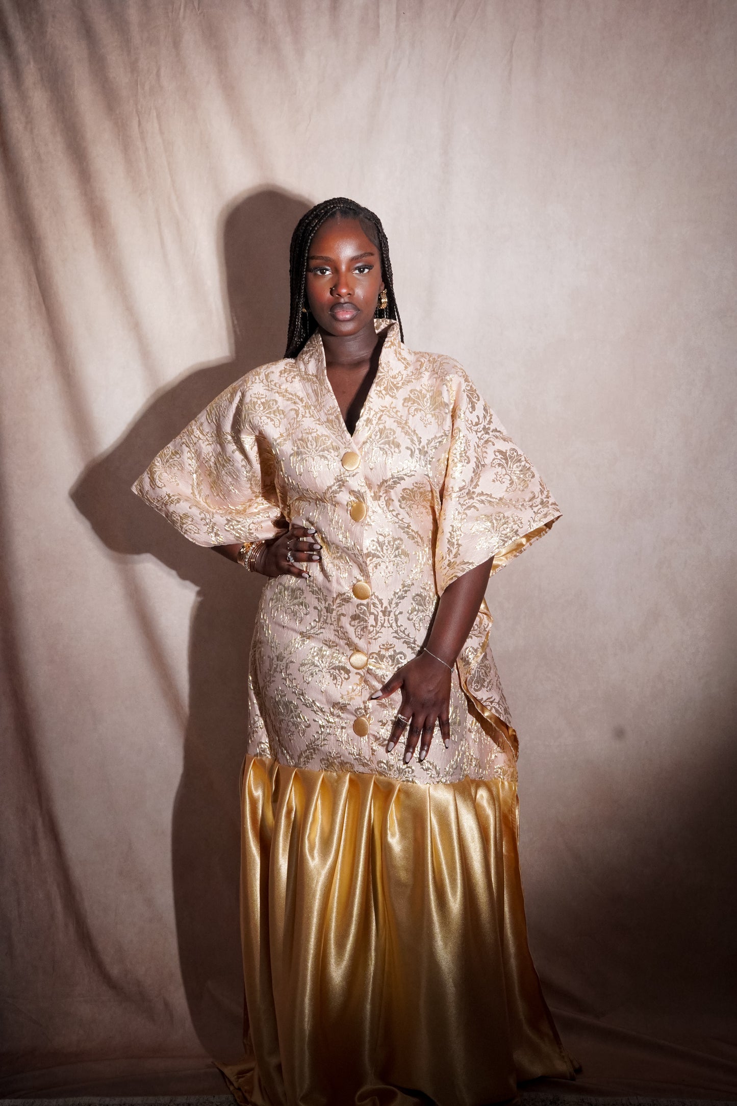 Khadija Dress – Royal Brocade Dress