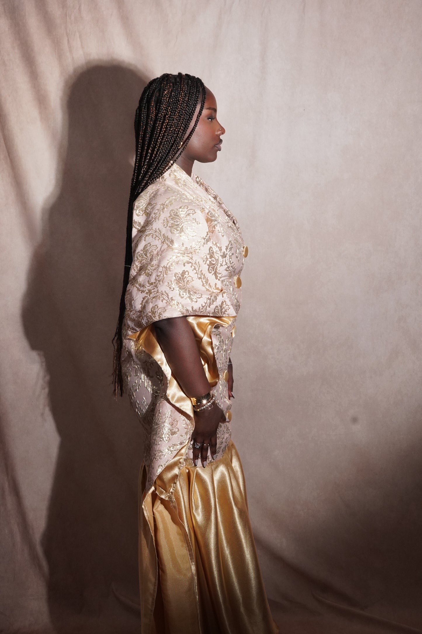 Khadija Dress – Royal Brocade Dress