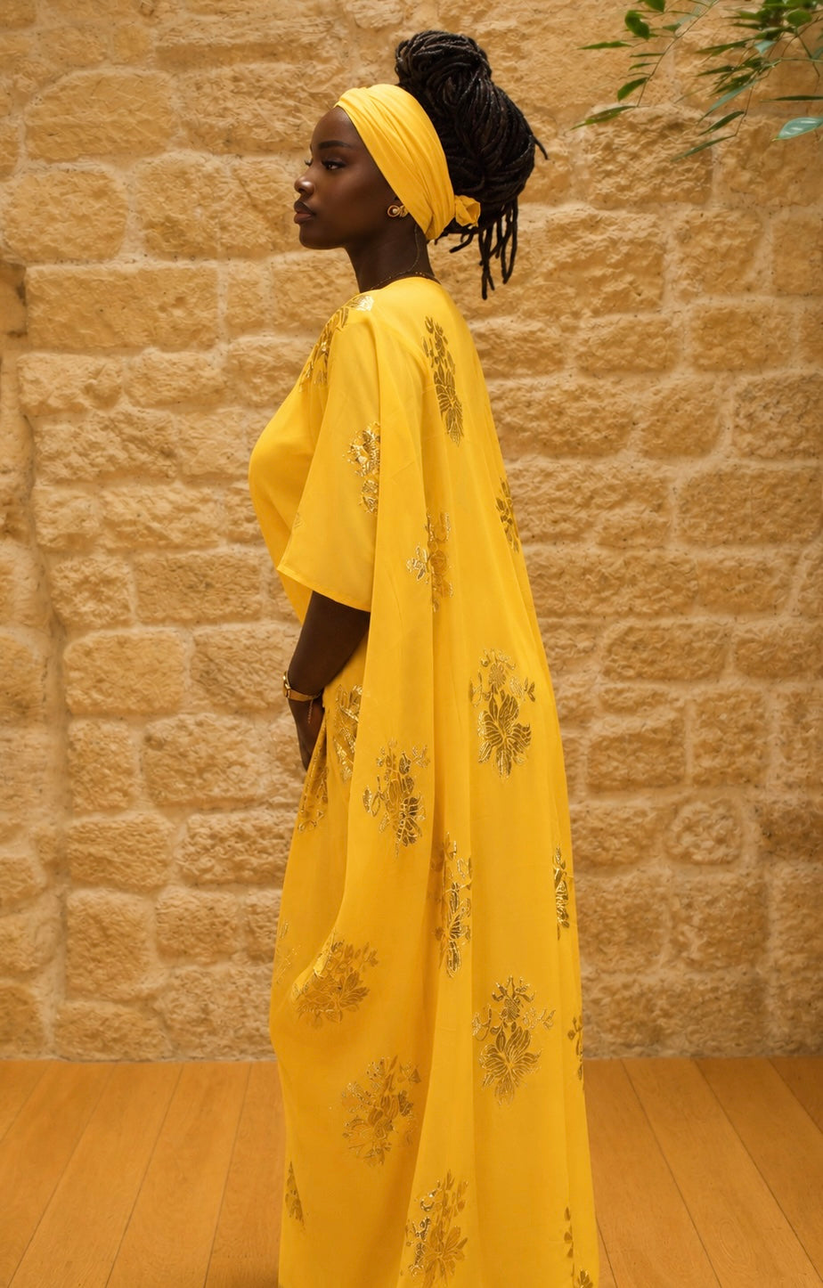 Dirac jaune Dirac Jaune collection Eid 2026 avec sous robe 