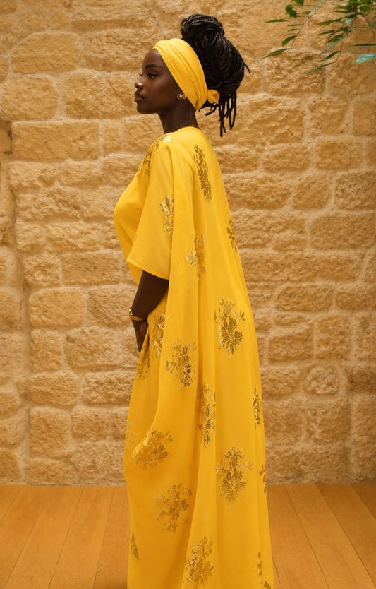 Dirac jaune Dirac Jaune collection Eid 2026 avec sous robe 