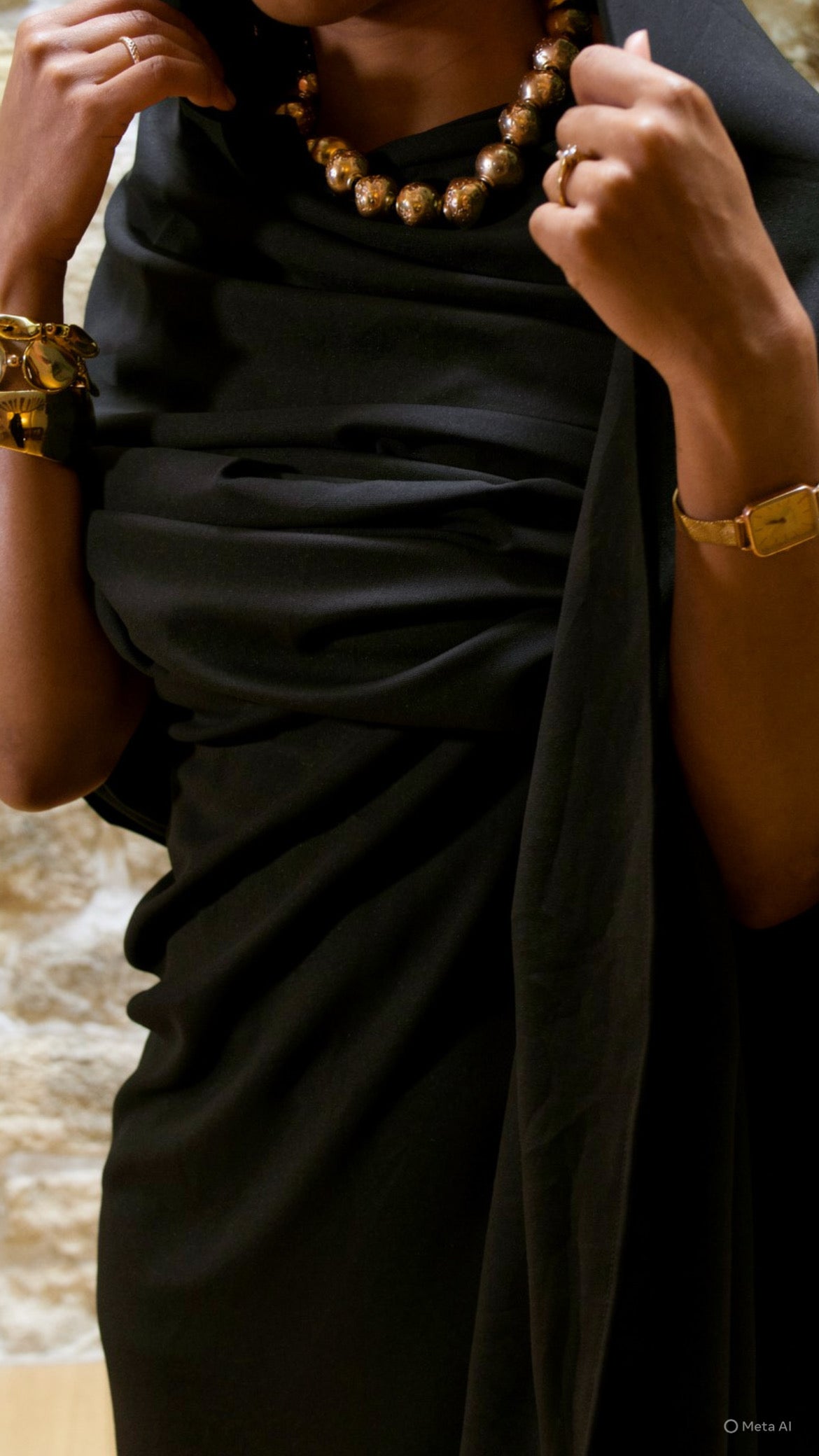 Melfha Laffaya toub noir collection Eid 